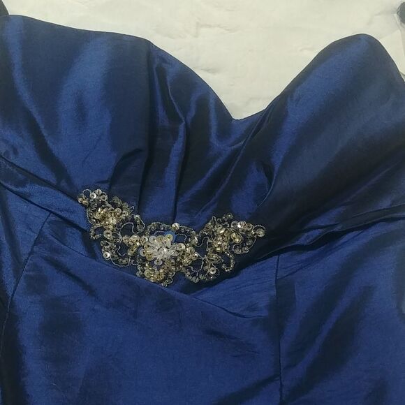 NWT ZumZum Midnight Navy Blue Sweetheart Neckline Short Prom Dress 4/2 - Picture 10 of 10